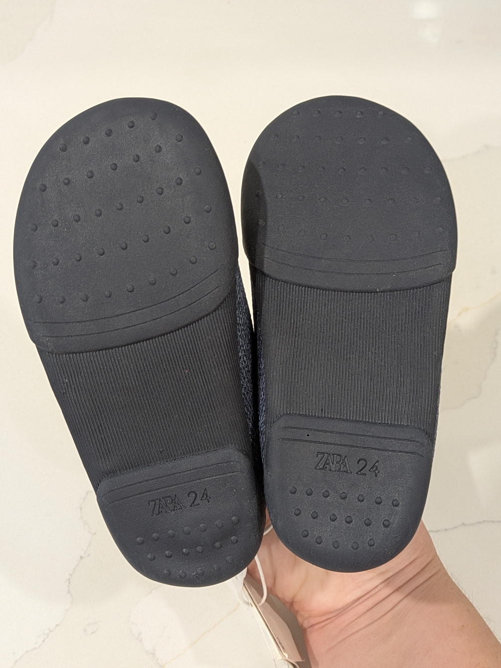 Zara Kids Navy Knit Slip-On Shoes - Picture 5 of 6